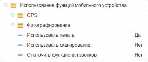 Использование функций мобильного устройства
